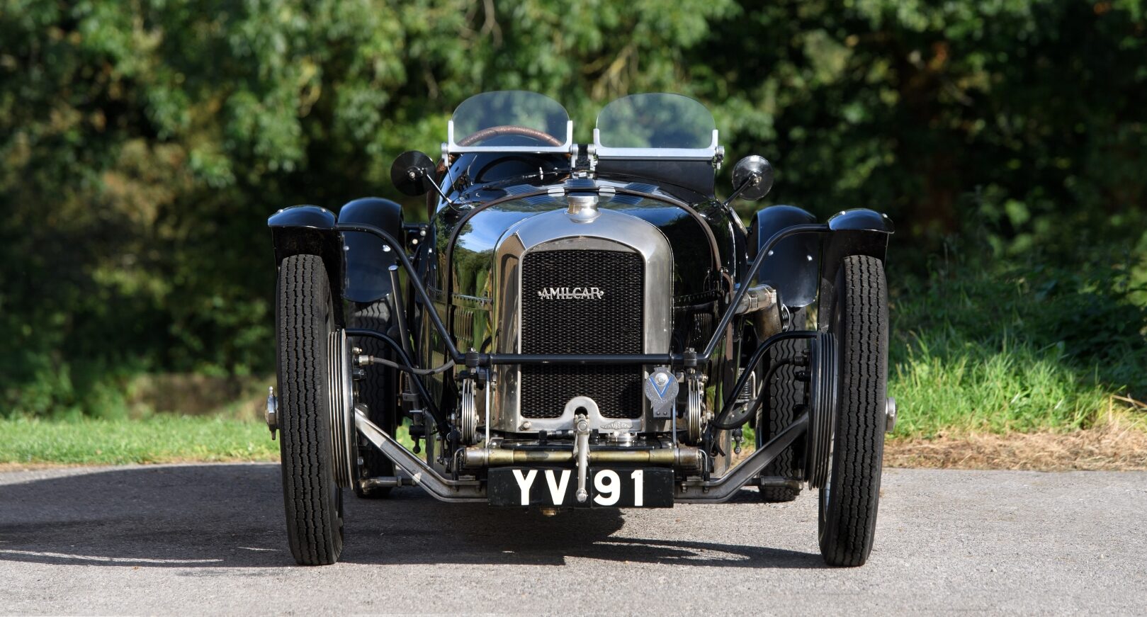 Front view of Amilcar C6 Brooklands Voiturette