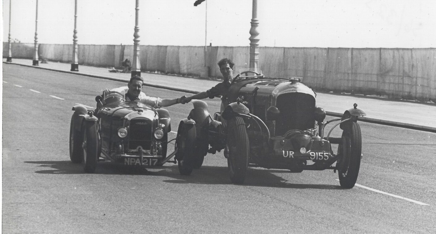Black and white photo of 1927 Amilcar C6 ‘W.E.Humphreys’ Brooklands Voiturette