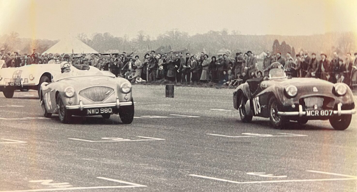 Austin Healey 100/4 racing