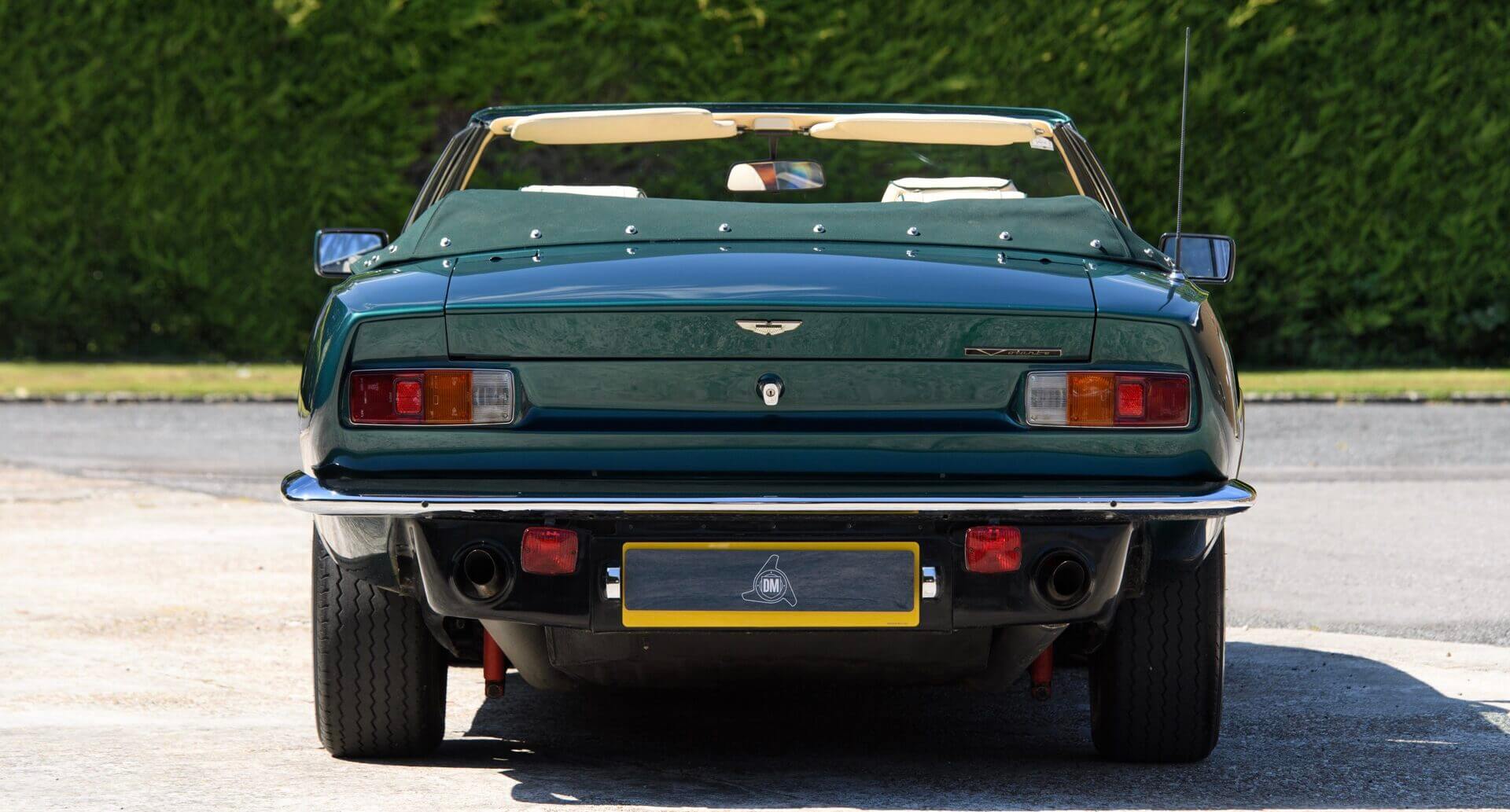 Rear view of Aston Martin V8 Volante