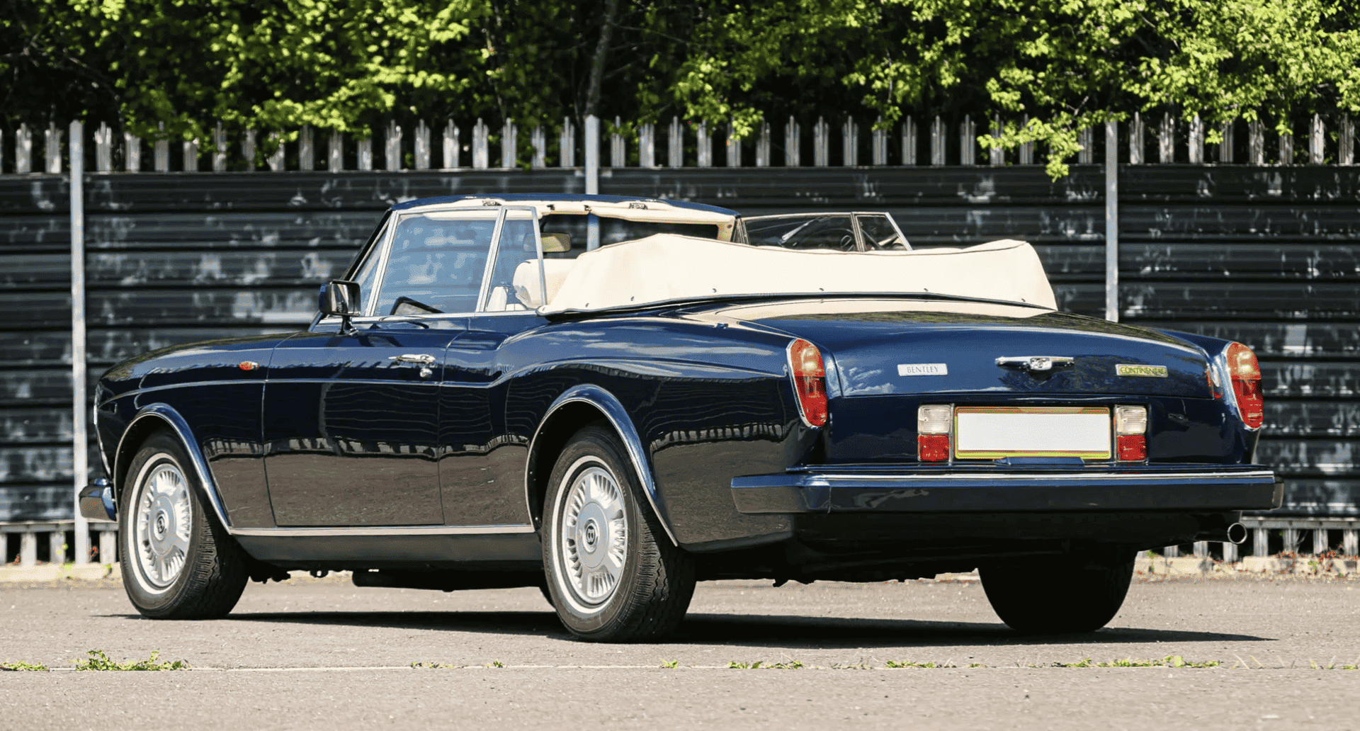 Rear three quarter photo of 1989 Bentley Continental Convertible