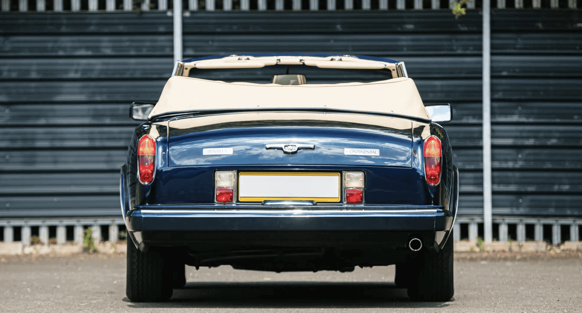 Rear photo of 1989 Bentley Continental Convertible