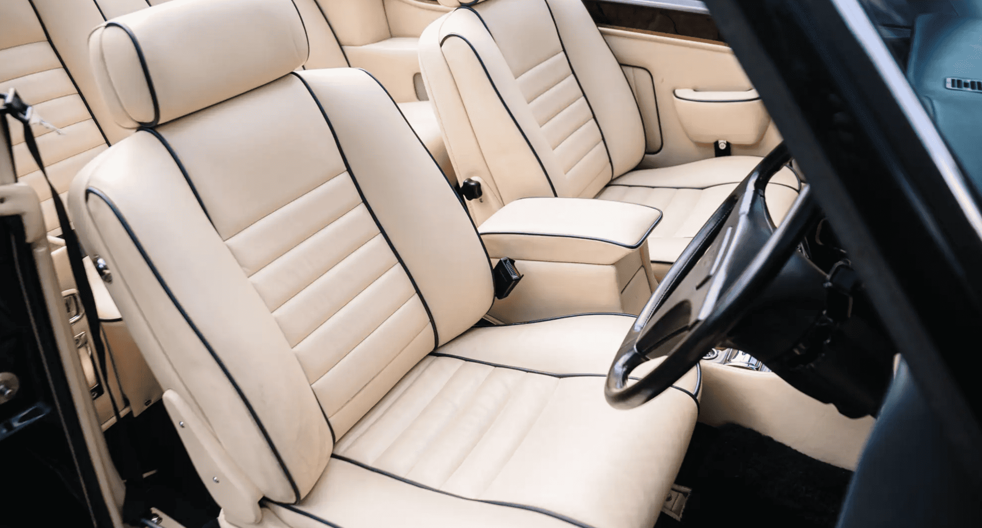 Interior of 1989 Bentley Continental Convertible