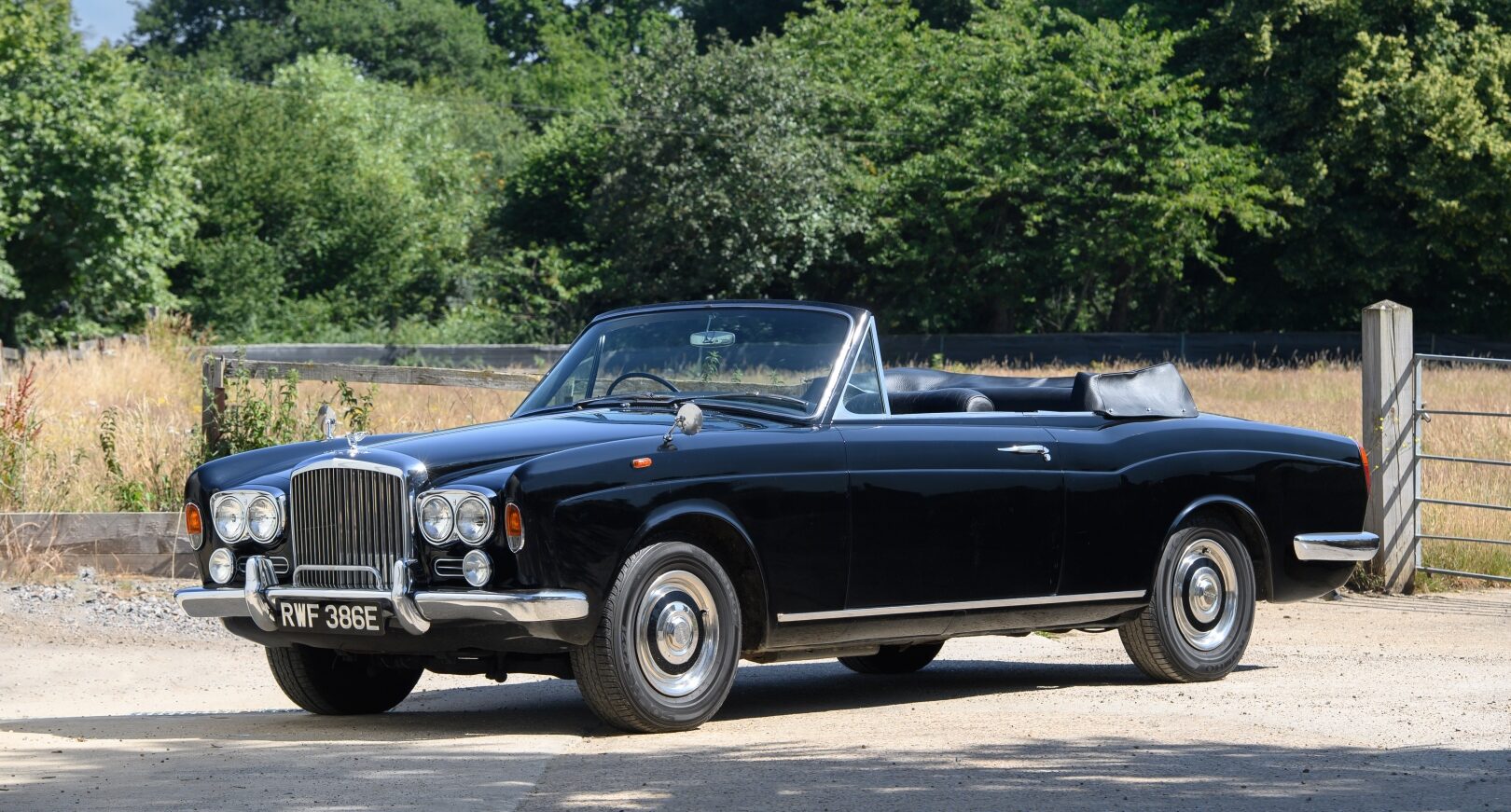 Side view of rare Bentley Mulliner Park Ward Convertible