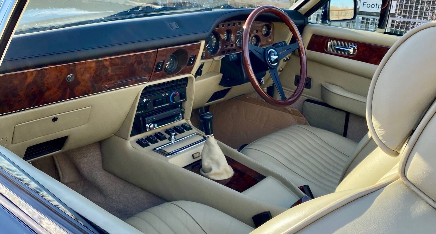 Interior of 1988 Aston Martin V8 Vantage Volante