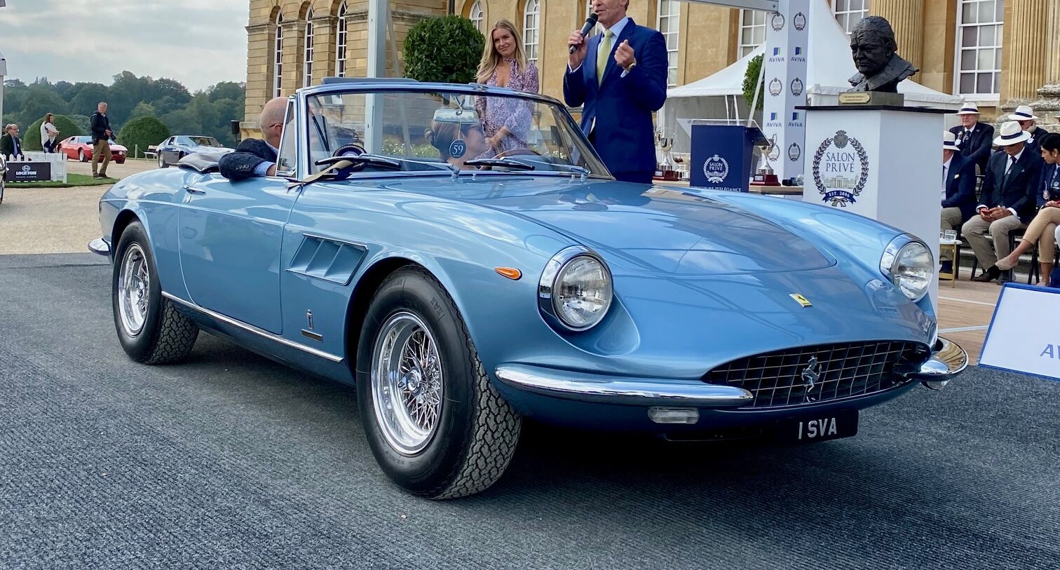 Front angle of 1967 Ferrari 330 GTS