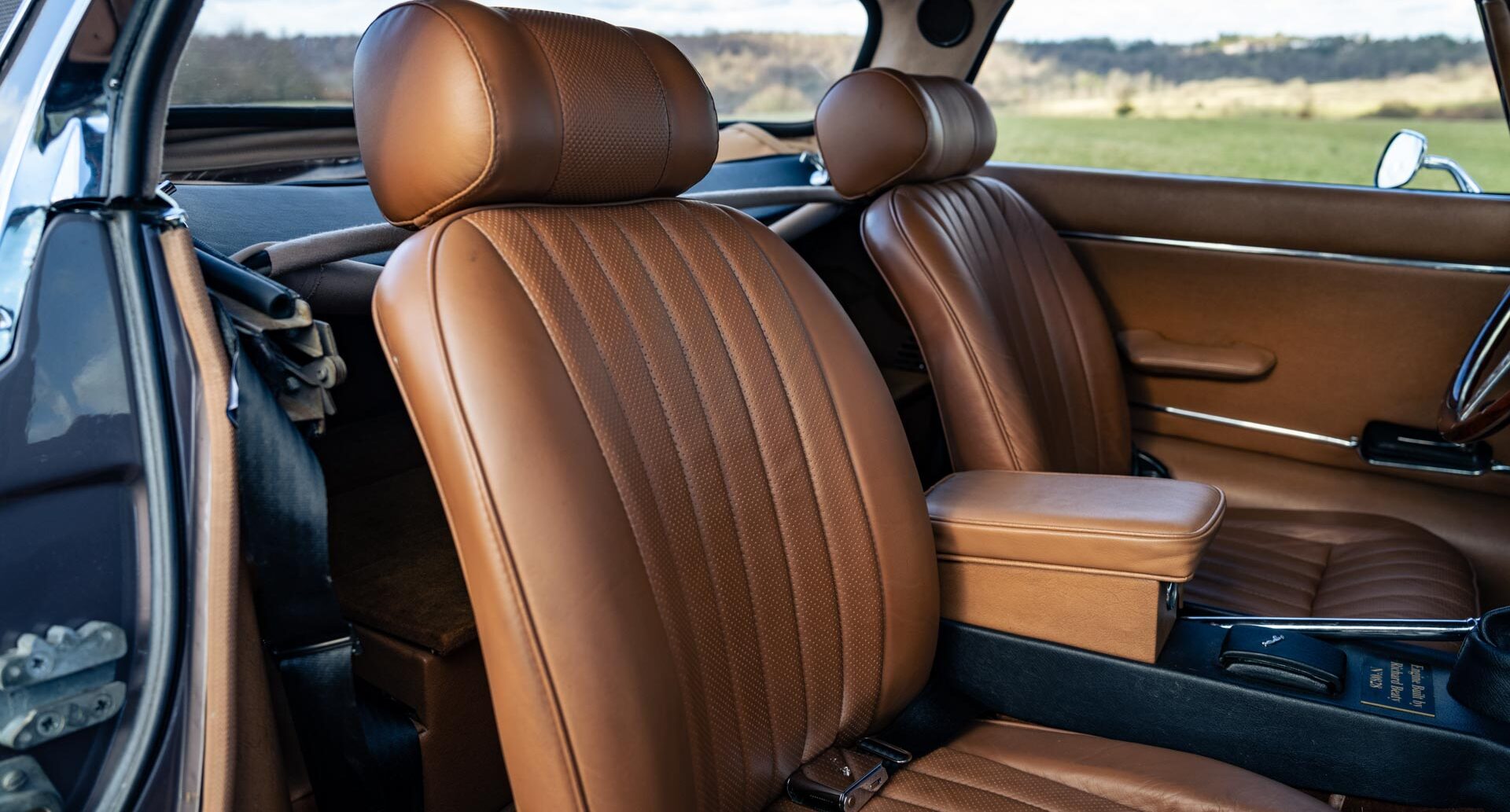 Photo of classic Jaguar V12 E Type Roadster seats