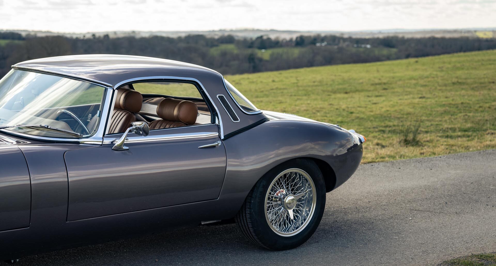 Detail of 1974 Jaguar V12 E Type Roadster - 6.2 Litre driver door